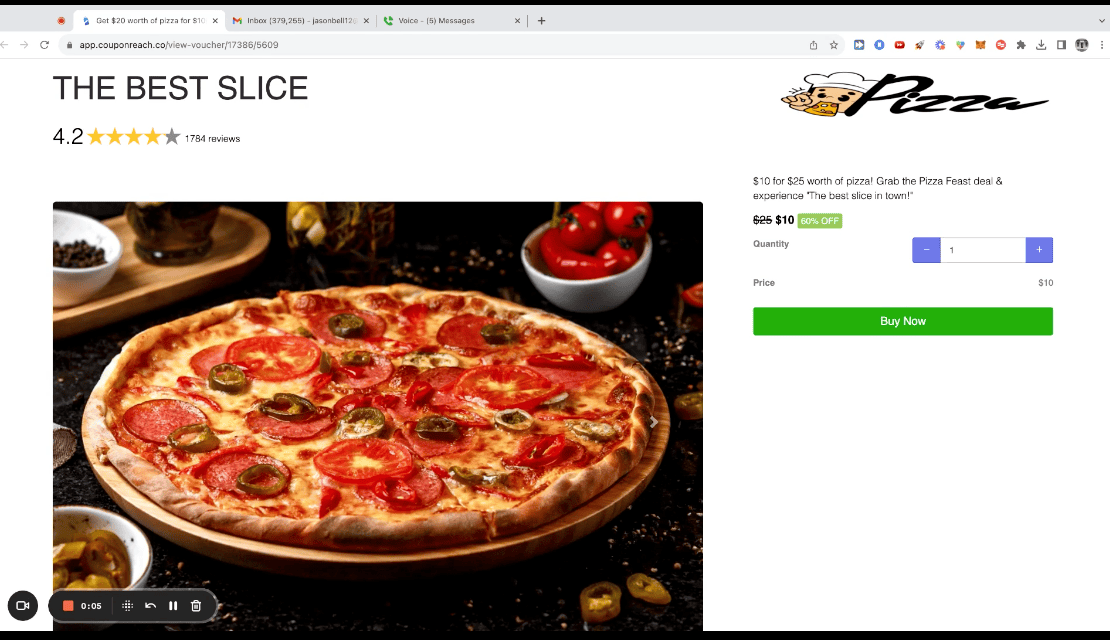 DEMO Automated Smart Coupons "Buy Now" Pages Offline Sharks